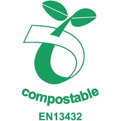 allBIO 8L Extra Thick Compostable Food Waste Kitchen Caddy Liners/Bin Bags - Pack of 150