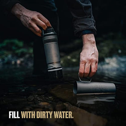 GRAYL UltraPress Titanium Water Purifier - Covert Black