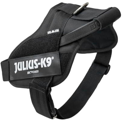 Julius-K9 16STEALTH-P-2 IDC Stealth PowerHarness for Dogs, Size 2, Black