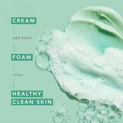Farmacy Whipped Greens Face Wash - Oil Free Foaming Facial Cleanser for Combination and Oily Skin (150ml)