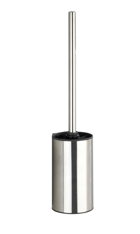 Wenko 23355100 Turbo-LOC Toilet Brush, Stainless Steel, Shiny, 8.5 x 40 x 9 cm