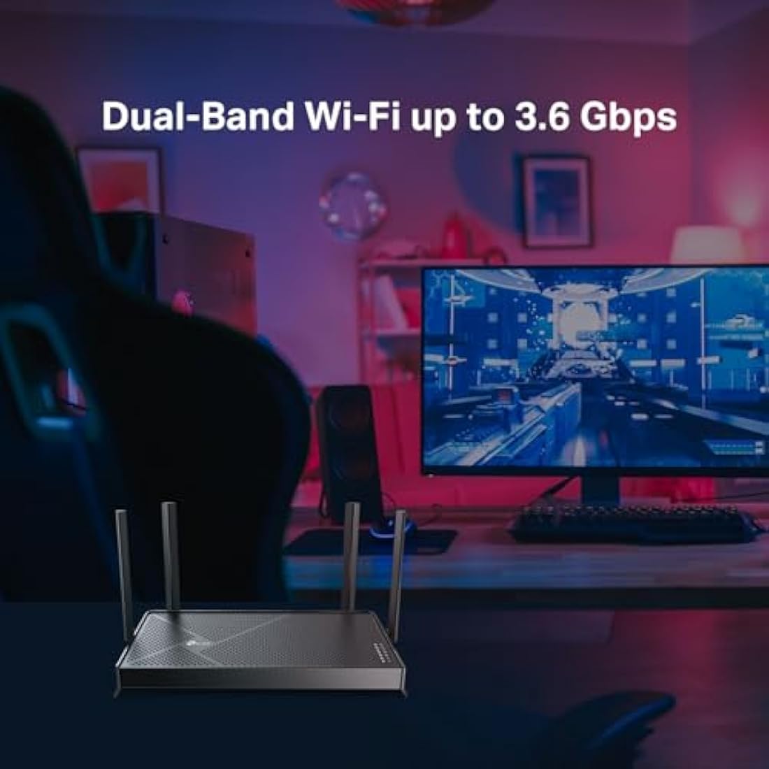 TP-Link Archer BE230 Dual-Band WiFi 7 Router, 3600Mbps Lightning-Fast Speeds, 2x 2.5G WAN/LAN and 3x 1Gbps LAN Ports, USB 3.0 Port, VPN WiFi Router, HomeShield Security, Easy Setup, EasyMesh