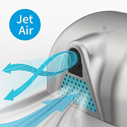 anydry 2800 Commercial Hand Dryer,Heavy Duty Stainless Steel Hand Dryers,Electric Hand Dryer For Toilet.(Brushed)