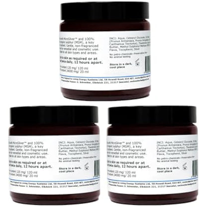 argentum plus - Silver-MSM Cream 3 x 120 ml