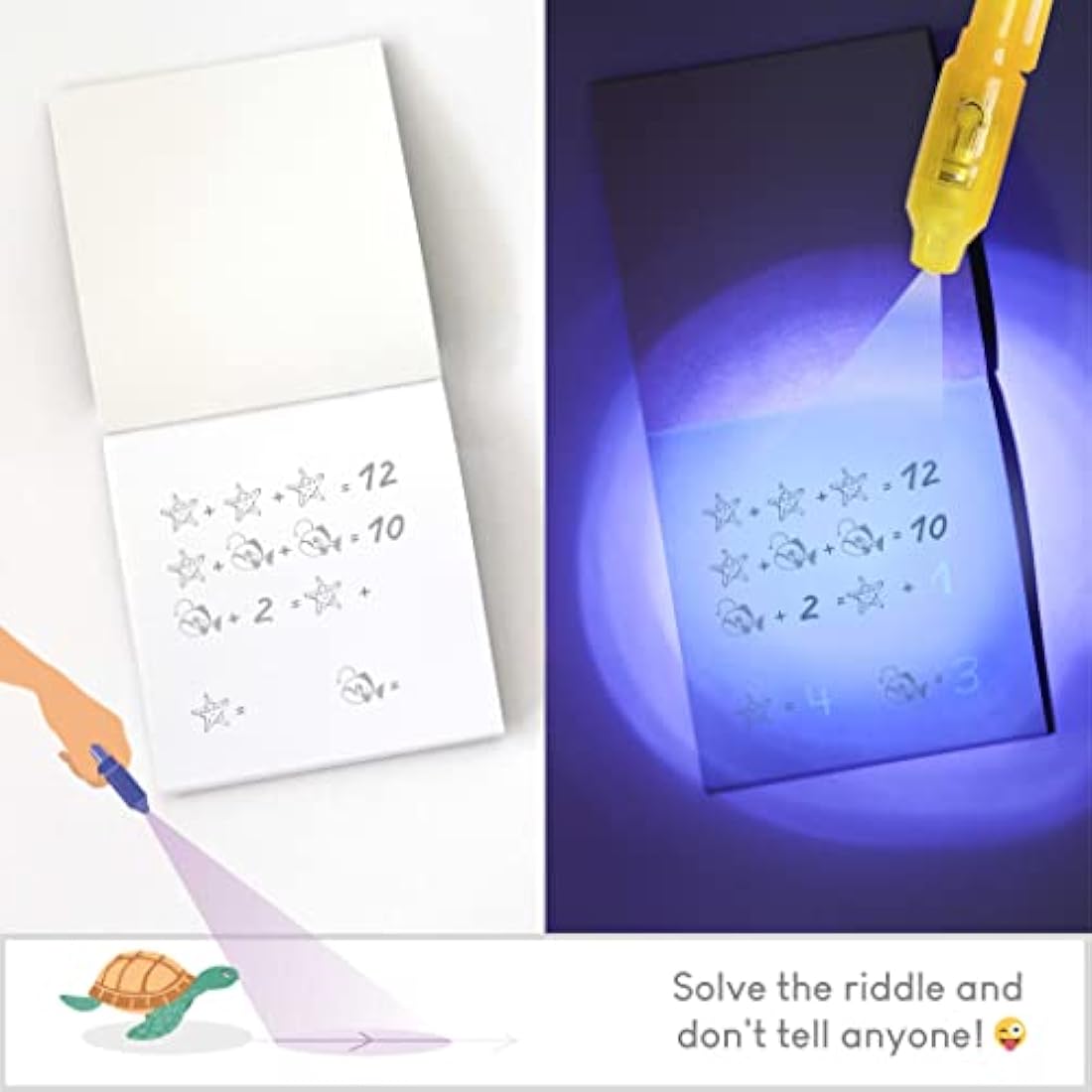 BONNYCO Invisible Ink Pen and Notebook, Pack 32 Sea Animals Ocean Party Bags Fillers, Pinata Toys | Birthday Decorations | Stocking Fillers for Kids Birthday | School Prizes, Gifts for Children