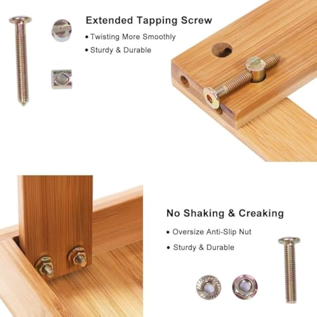 Hossejoy Bamboo Shoe Bench, 3 Tier Shoe Rack Storage Organiser, Shoe Racks Storage Shelf Organizer, Ideal for Entryway, Living Room, Hallway (70 x 28 x 45cm)