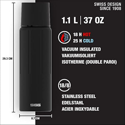 SIGG - Insulated Water Bottle - Thermo Flask Gemstone IBT - with Cup - Leakproof - Lightweight - BPA Free - 18/8 Stainless Steel - 0.5L / 0.75L / 1.1L