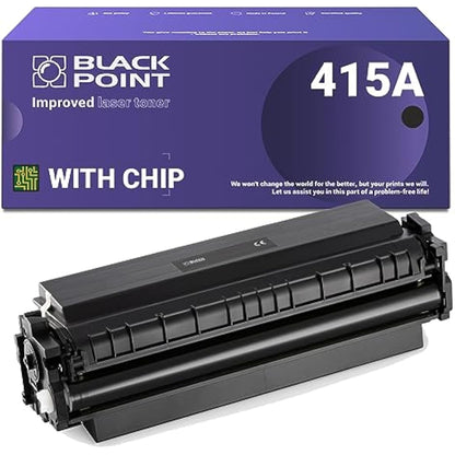 Black Point Toner Compatible with HP W2030A (HP 415A HP 415X) with Chip for HP Color Laserjet Pro: M454dn, M454dw, MFP M479dw, MFP M479fdn, MFP M479fdw, MFP M479fnw