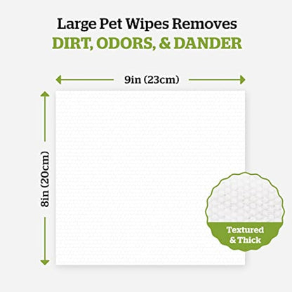 Pogi’s Dog Wipes Travel Pack – Plant-Based, Hypoallergenic Wipes for Dogs and Puppies – Fragrance Free, 120-Count