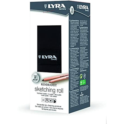 LYRA Rembrandt Art Specials, Fine Art Sketching Set, 24 Pieces, Assorted Pencils, For Professionals & Students