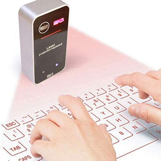Laser Projection Bluetooth Virtual Keyboard & Mouse for iPhone, Ipad, Smartphone and Tablets