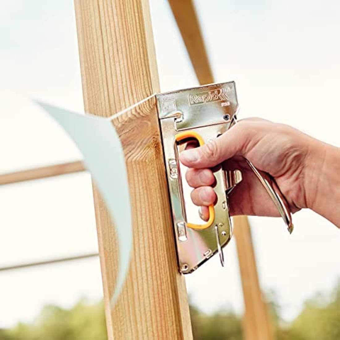 Rapid Heavy Duty Manual Staple Gun PRO R23 for No. 13 Staples, Upholstery Staple Gun with Ergonomic Handle, All-Steel Construction, and Easy Loading System, Made In Sweden (20510450)