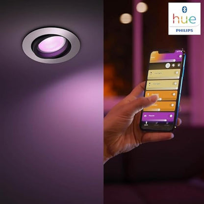 Philips Hue Centura White and Colour Ambiance Smart Ceiling Light [Round - White] with Bluetooth, Works with Alexa, Google Assistant and Apple Homekit