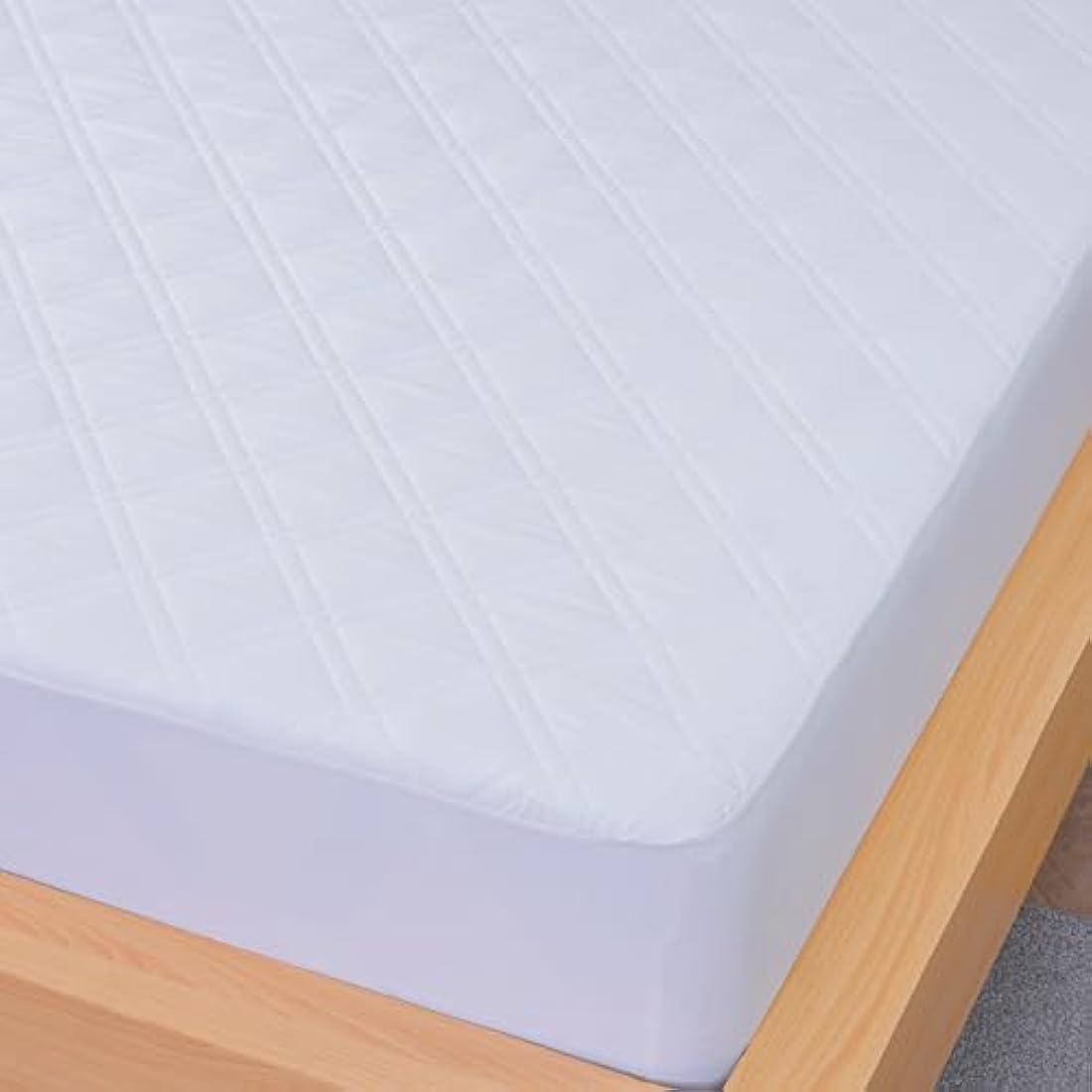 Sheet Story Quilted Mattress Protector King Size - 40cm Deep Pocket - Hypoallergenic King Size Mattress Protector - Kingsize - Not Waterproof