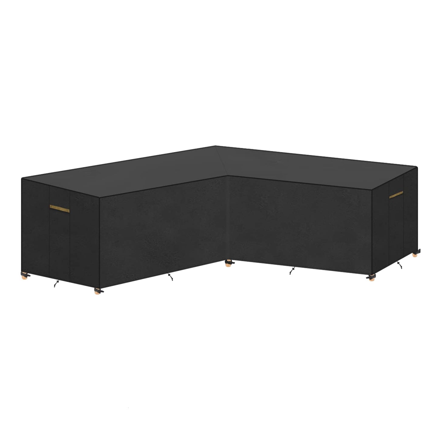 VANSHEIM V-Shape Garden Furniture Cover Waterproof Outdoor Rattan V Shape Garden Furniture Cover with Air Vents,Waterproof Tape,Rip resistance Heavy