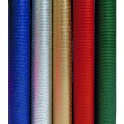 Clairefontaine - Ref 507275C - Nature Kraft Long Roll Wrapping Paper (Single Roll) - 70cm Width x 250m Length, 60gsm Ribbed Kraft Paper - Solid Gold Colour
