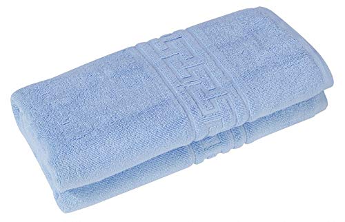 Indus Textiles Bath Sheets Large x 2-100% Egyptian Ring Spun Cotton Highly Absorbent and Soft - Sky Blue
