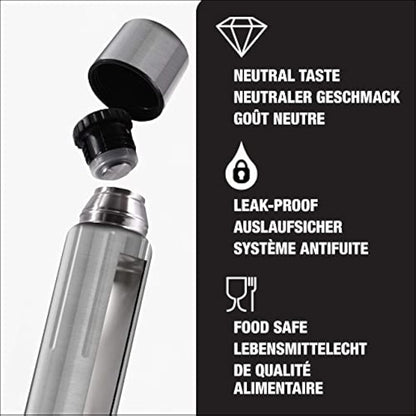 SIGG - Insulated Water Bottle - Thermo Flask Gemstone IBT - with Cup - Leakproof - Lightweight - BPA Free - 18/8 Stainless Steel - 0.5L / 0.75L / 1.1L