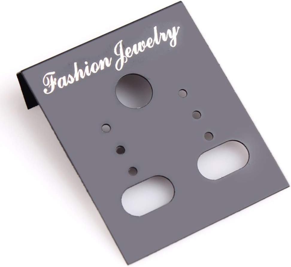 100 Pieces Black Earrings Display Card,Plastic ewelry Packaging DIY Earrings Holder Jewelry Display Card Supplies Jewelry Making Display and