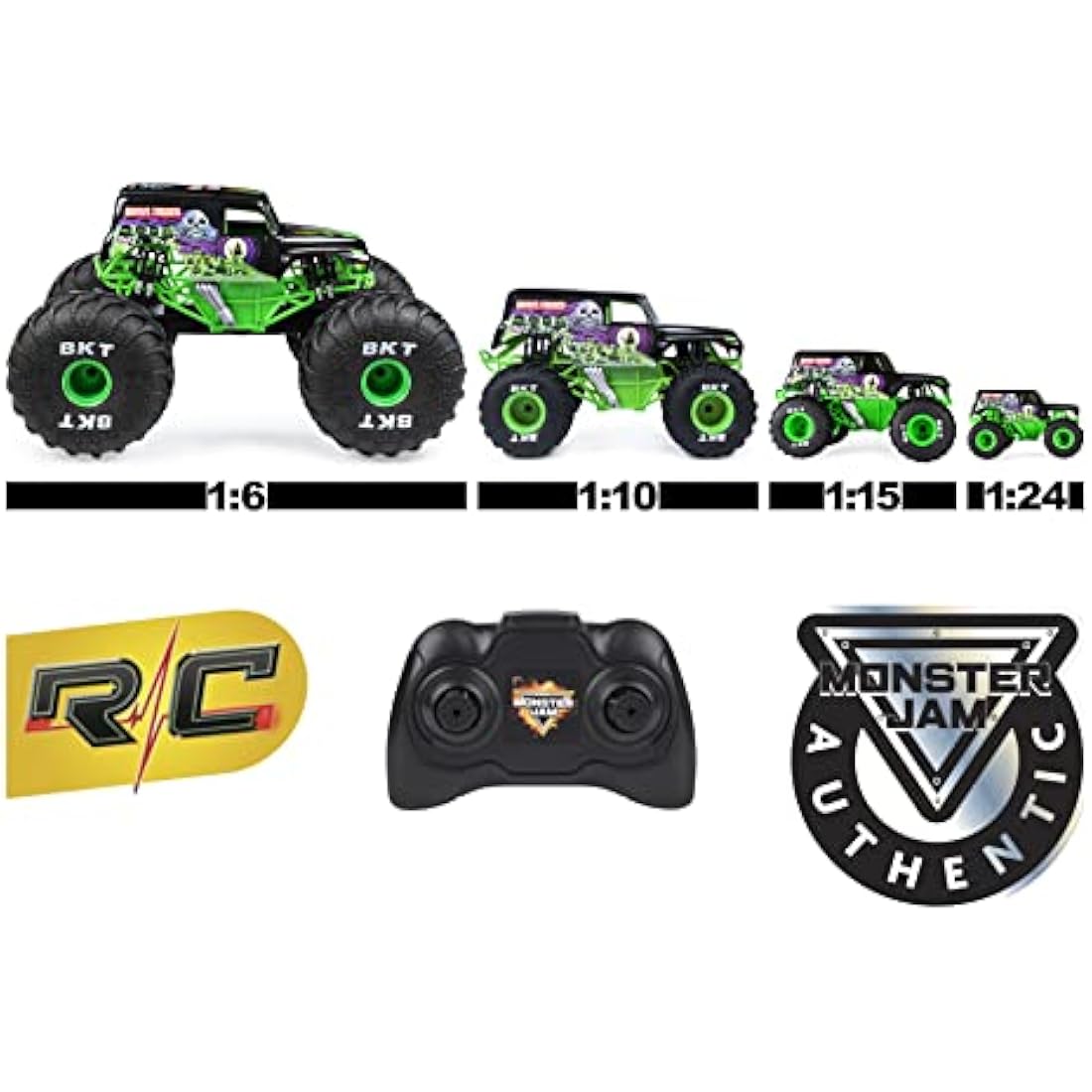 Monster Jam, Official El Toro Loco Remote Control Monster Truck, 1:24 Scale, 2.4 GHz, for Ages 4 and up