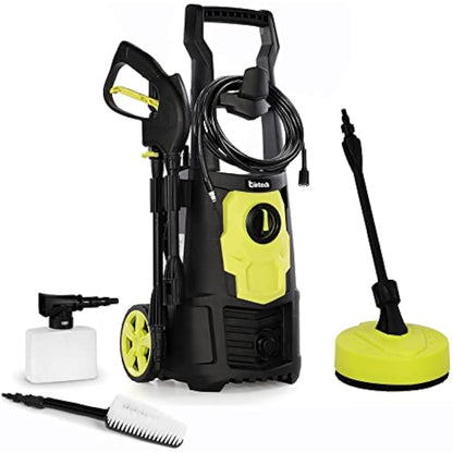 Stream Pressure Washers Jet Washer for Patio, 135Bar 1650W 420L/H Portable Power Washers with Brush, Electric High Power Washer Car Washing Machine, Garden Cleaning Machine for Driveway