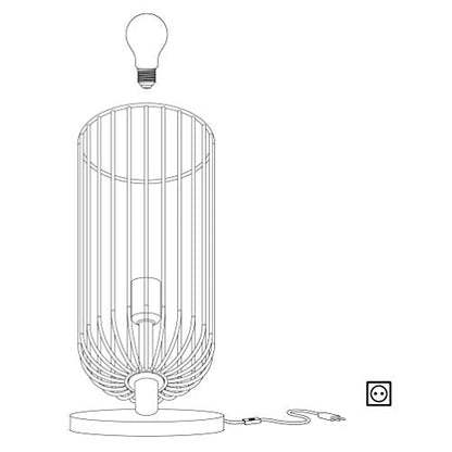 Eglo Roccamena Vintage Table Lamp, Black and Copper-Coloured Steel Bedside Light, Living Room Lighting, E27 Socket