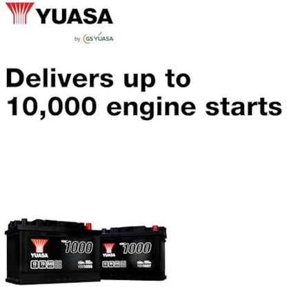 Yuasa YBX1096 12V 70Ah 640CCA Sealed Maintenance Free High Performance Car Battery