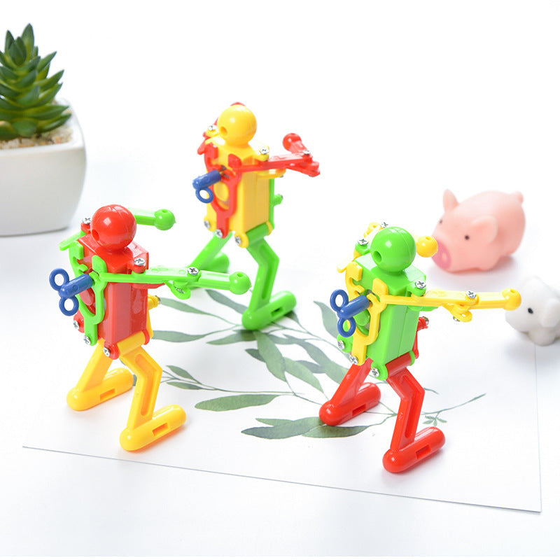 WindUp Dancing Robot Toy – Clockwork Gymnastics Novelty Fidget Toy for Kids