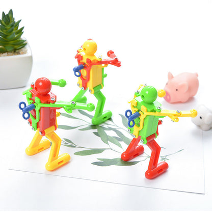 WindUp Dancing Robot Toy – Clockwork Gymnastics Novelty Fidget Toy for Kids