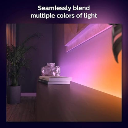 Philips Hue Gradient Light Strip 2m. for Syncing with Entertainment, Media and Music. with Bluetooth. Works with Alexa, Google Assistant and Apple Homekit., White