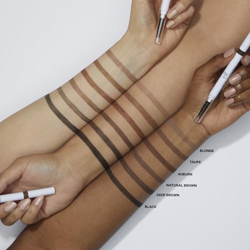 e.l.f. Instant Lift Brow Pencil, Dual-Sided, Precise, Fine Tip, Shapes, Defines, Fills Brows, Contours, Combs, Tames, Auburn 0.18g