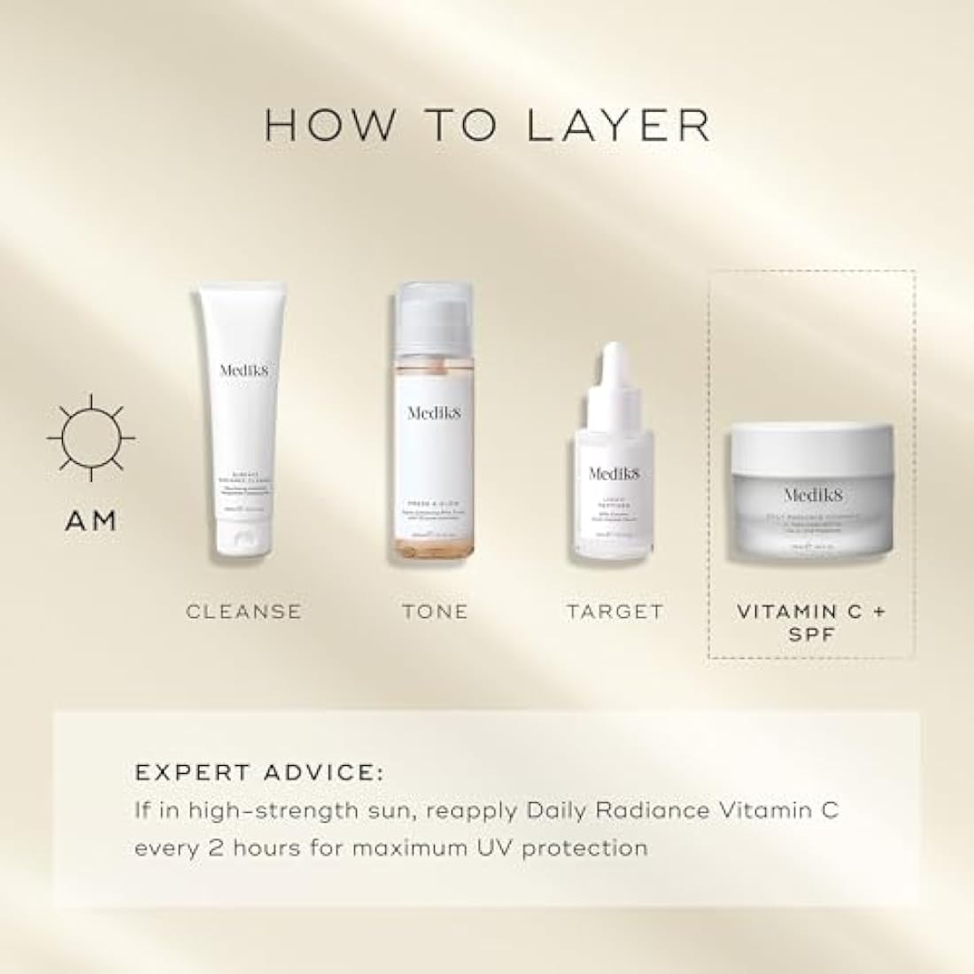 Medik8 Daily Radiance Vitamin C - 2-in-1 SPF & Face Moisturiser - C-Tetra Cream SPF 30 - Shields Skin Against Premature Signs of Ageing - 50ml