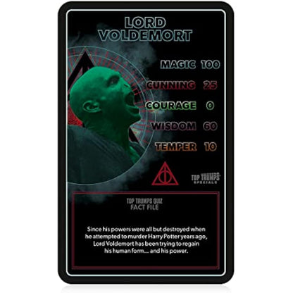 Top Trumps Harry Potter Dark Magic Specials Card Game, Play with Voldemort, Bellatrix Lestrange, Barty Crouch Jr and Draco Malfoy, Educational for 2 plus players makes a great gift for ages 6 plus