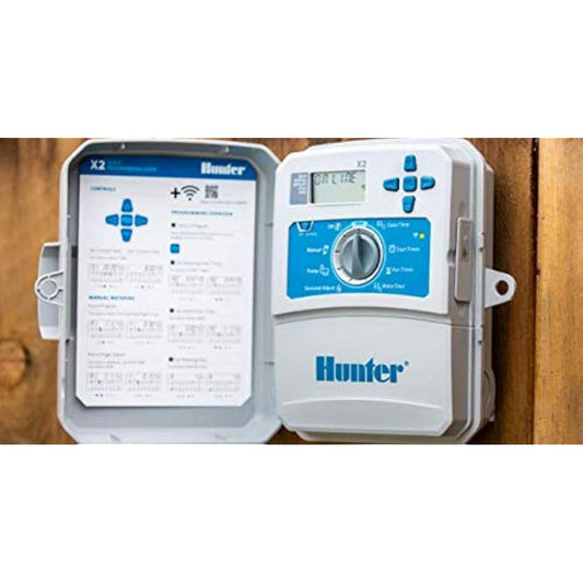 Hunter HUNTER X2 401-4 Stations Programmer, Compatible WiFi Wand Module, Self-Protected, Hydrawise Platform, ROAM X Remote Controls