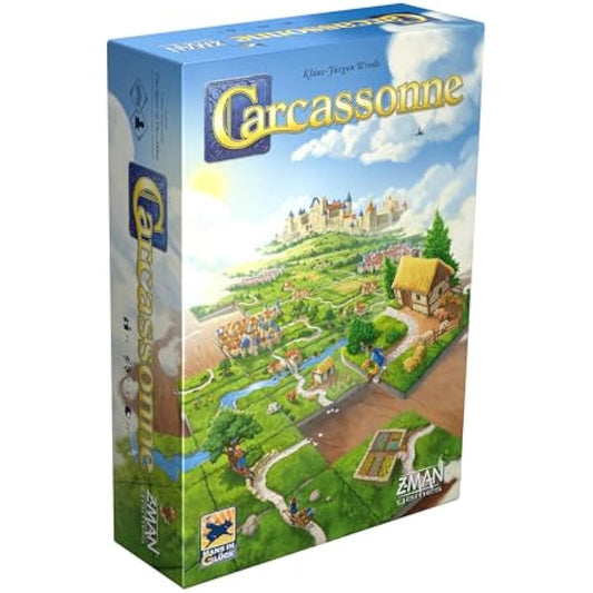 Z-Man Games | Carcassonne | Board Game | Ages 7+ | 2-5 Players | 45 Minutes Playing Time