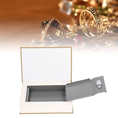Diversion Book Safe with Key Hidden Lock Box Simulation Storage for Home Security and Travel Secret Cash Jewelry Safe 8.7x5.9x1.7 Inch Iron and Paper