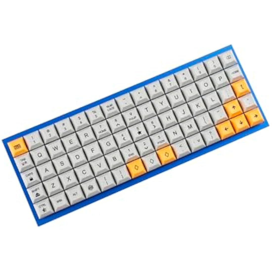 YMDK 75 Keys DSA Dye Sub PBT Keycaps Suitable for Ortholinear Layout MX Keyboard XD75 ID75 Planck Preonic Niu40 (Only Keycap)
