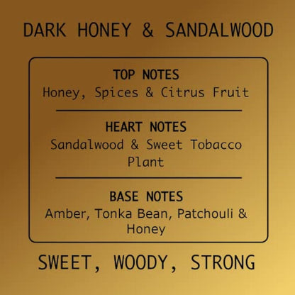 Luxx Creations - Hand Soap & Body Wash 250ml (Dark Honey & Sandalwood) - Highly Fragranced, Free from SLS, Vegan Friendly