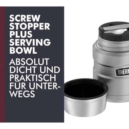 Stainless King Food Jar 0,47l Matte Stainless Steel