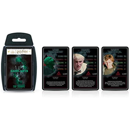 Top Trumps Harry Potter Dark Magic Specials Card Game, Play with Voldemort, Bellatrix Lestrange, Barty Crouch Jr and Draco Malfoy, Educational for 2 plus players makes a great gift for ages 6 plus