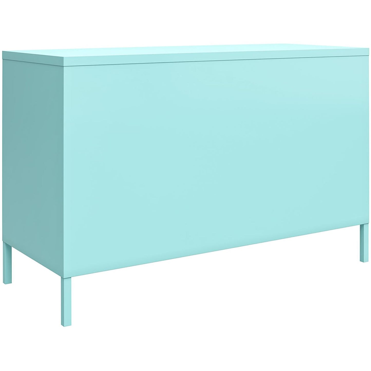 DHP Furniture Cache 2 Door Metal Locker Accent Cabinet Mint