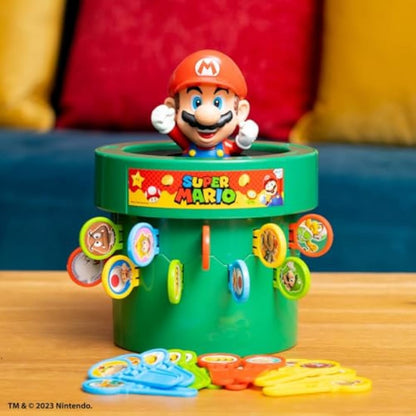 TOMY Pop Up Super Mario Board Game, 2-4 Players | Boys & Girls Aged 4+ | Family & Preschool