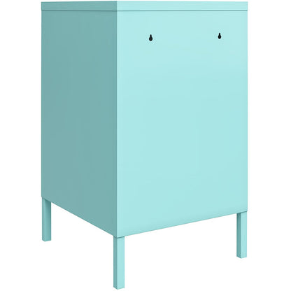 DHP Furniture Cache Metal Locker End Table Mint