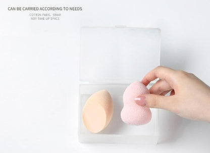 Sprigold home/travel transparent cotton pads/swabs large capacity storage box with PPmaterial, beautiful design, muti-purpose