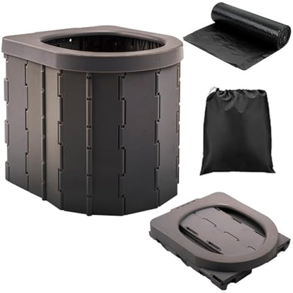 KINSPORY Portable Toilet, Outdoor Camping Toilet Fishing Toilet Campervan Toilet Collapsible Toilet Bucket Portable Loo Camping Loo Camping WC