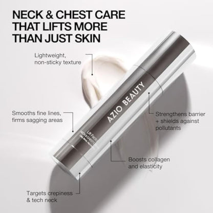 Azio Beauty Lift Factor Neck & Chest Cream 50ml – Firming, Lifting, and Hydrating Anti-Aging Cream for a Youthful Neck and Décolleté