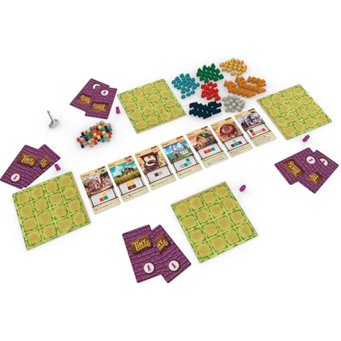 AEG Alderac Entertainment Group | Tiny Towns Deck-Building Board Game in English for age 14+ | Strategic and Competitive Game for 2-6 Players | Build the Best Tiny Town