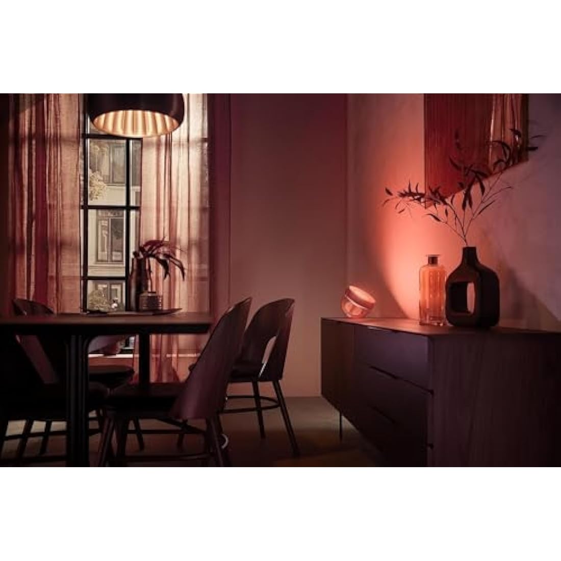 Philips Hue Iris White and Colour Ambiance Smart Table Light v4 [Copper] with Bluetooth. Works with Alexa, Google Assistant and Apple Homekit