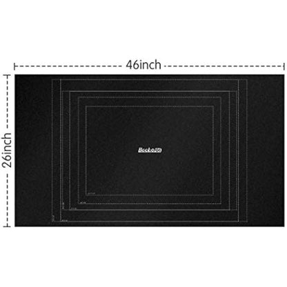 Becko US Puzzle Roll Jigsaw Storage Felt Mat with Frame Lines, Jigroll Up to 1,500 Pieces, Environmental Friendly Material for Jigsaw Puzzle Player, Box with Drawstring Storage Bag