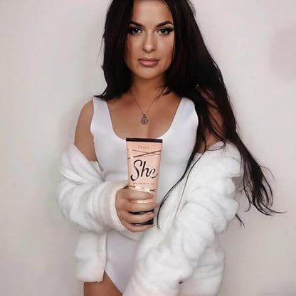 Onyx SHE Face Sunbed Cream | Bronzing Accelerator for Women | Deep Tan Enhancer for Indoor & Outdoor Use | Hydrating Formula with Anti-Cellulite Benefits | Smooth, Even, Long-Lasting Sun-Kissed Glow